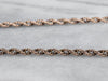 Thick Rose Gold Rope Chain Necklace
