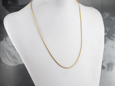 Gold Slinky Snake Chain Necklace