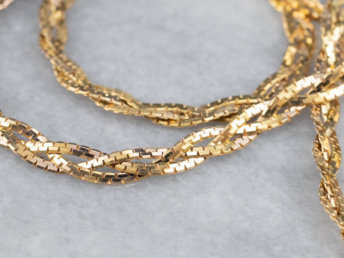 Braided 14K Gold Chain