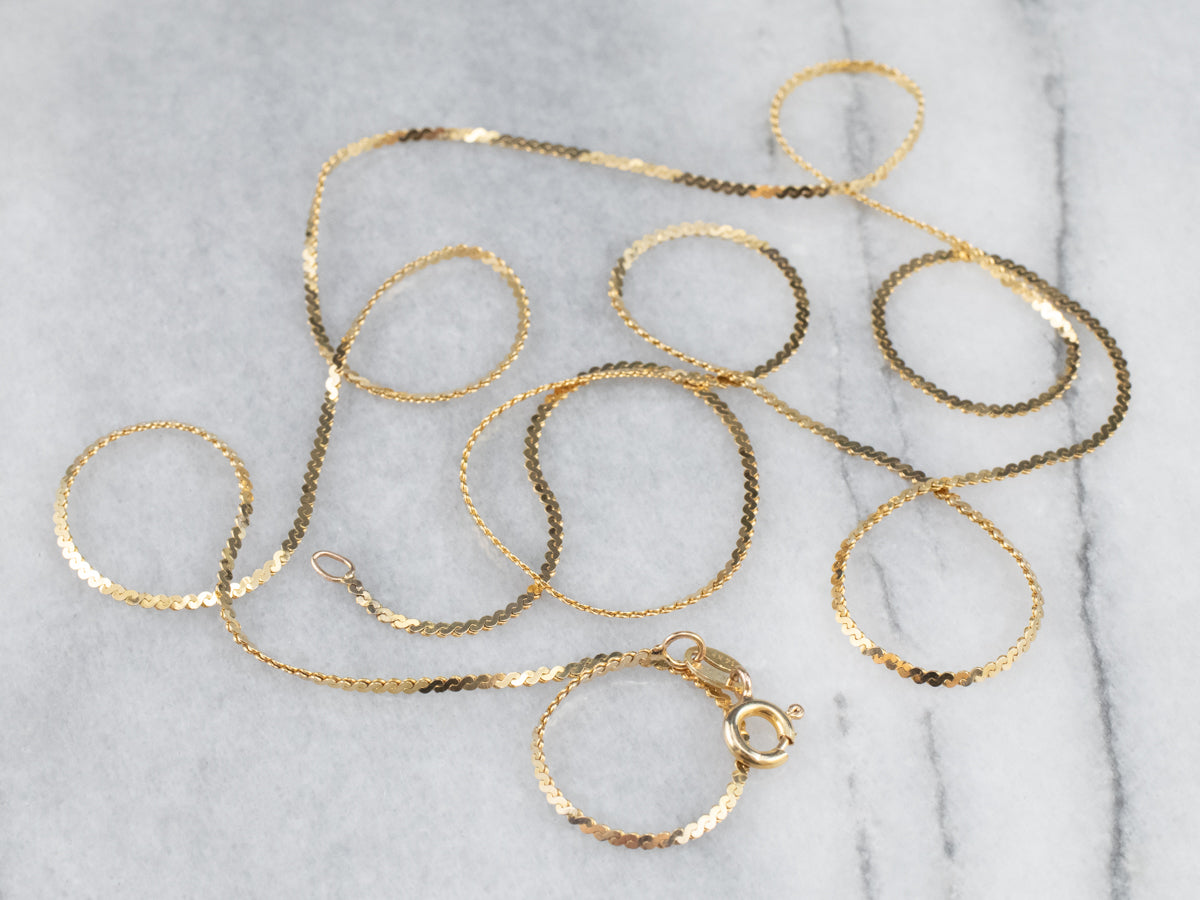 Long 30 Inch Serpentine Chain