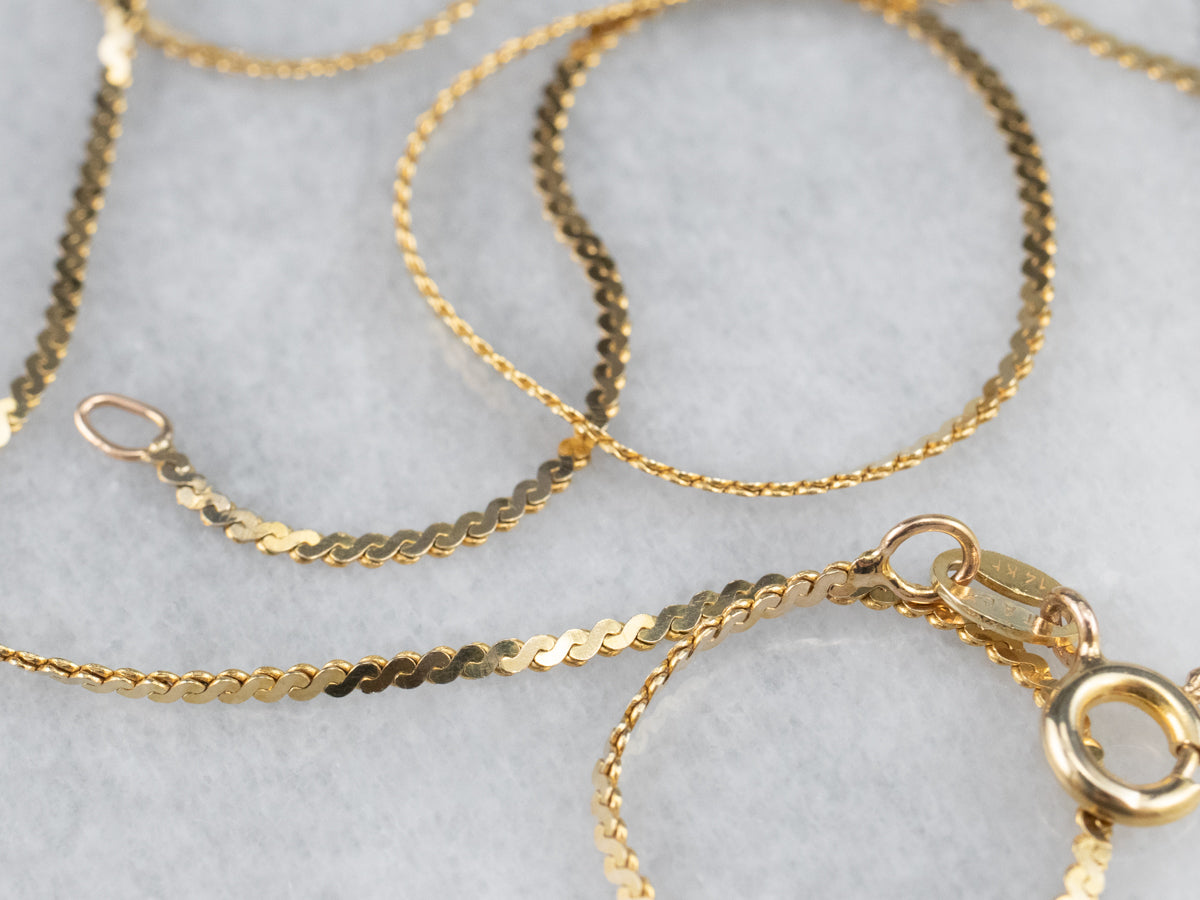 Long 30 Inch Serpentine Chain