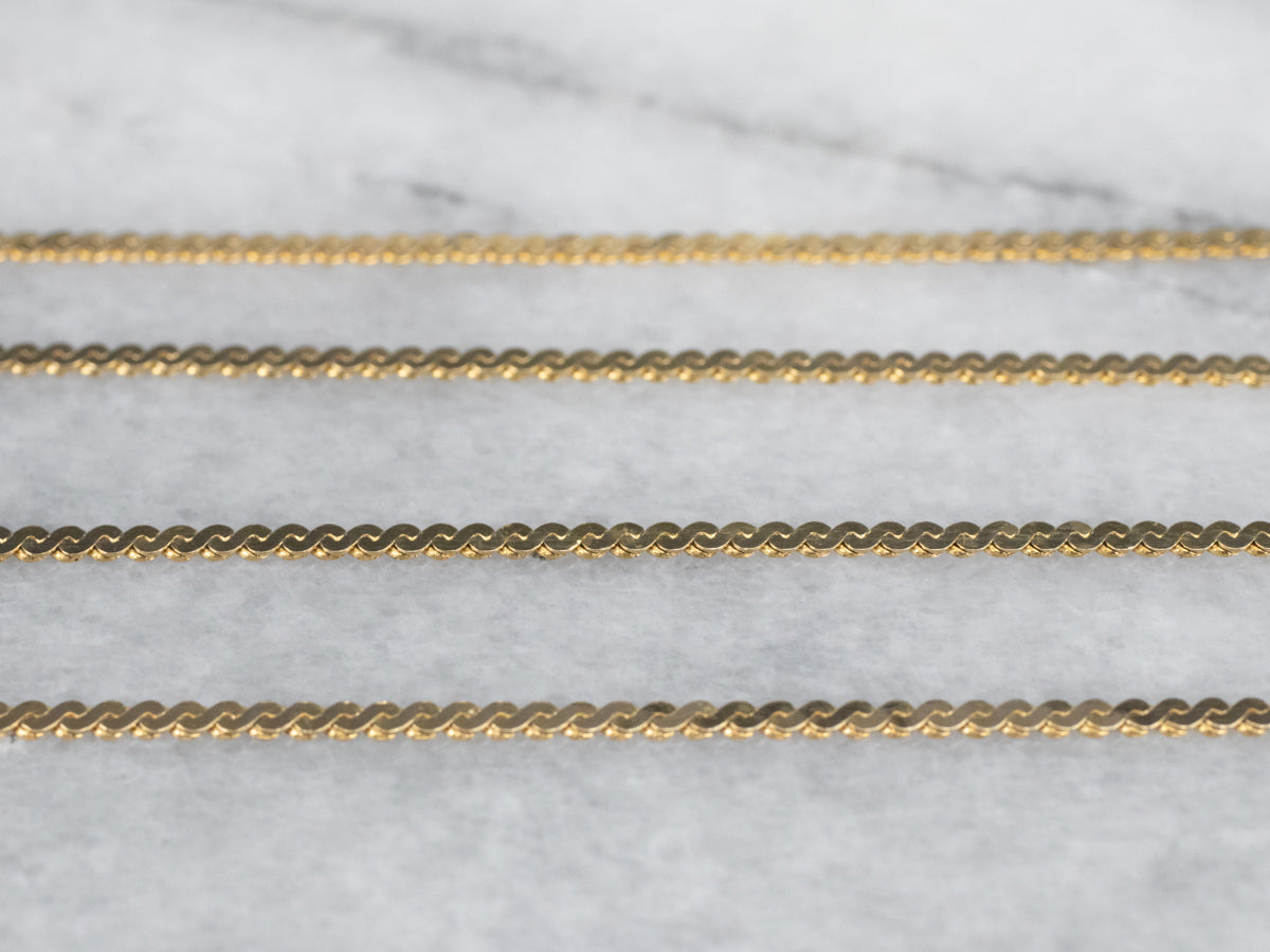 Long 30 Inch Serpentine Chain