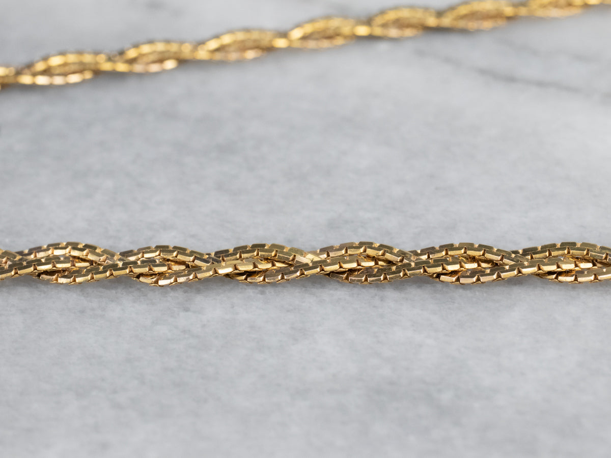 Braided 14K Gold Chain