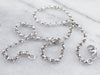 White Gold Rolo Chain Necklace
