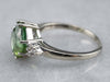 Green Tourmaline Diamond Cocktail Ring