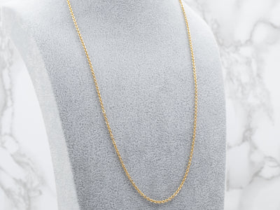 14K Yellow Gold Cable Chain