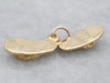 Polished Gold Flip Flop Charm Pendant