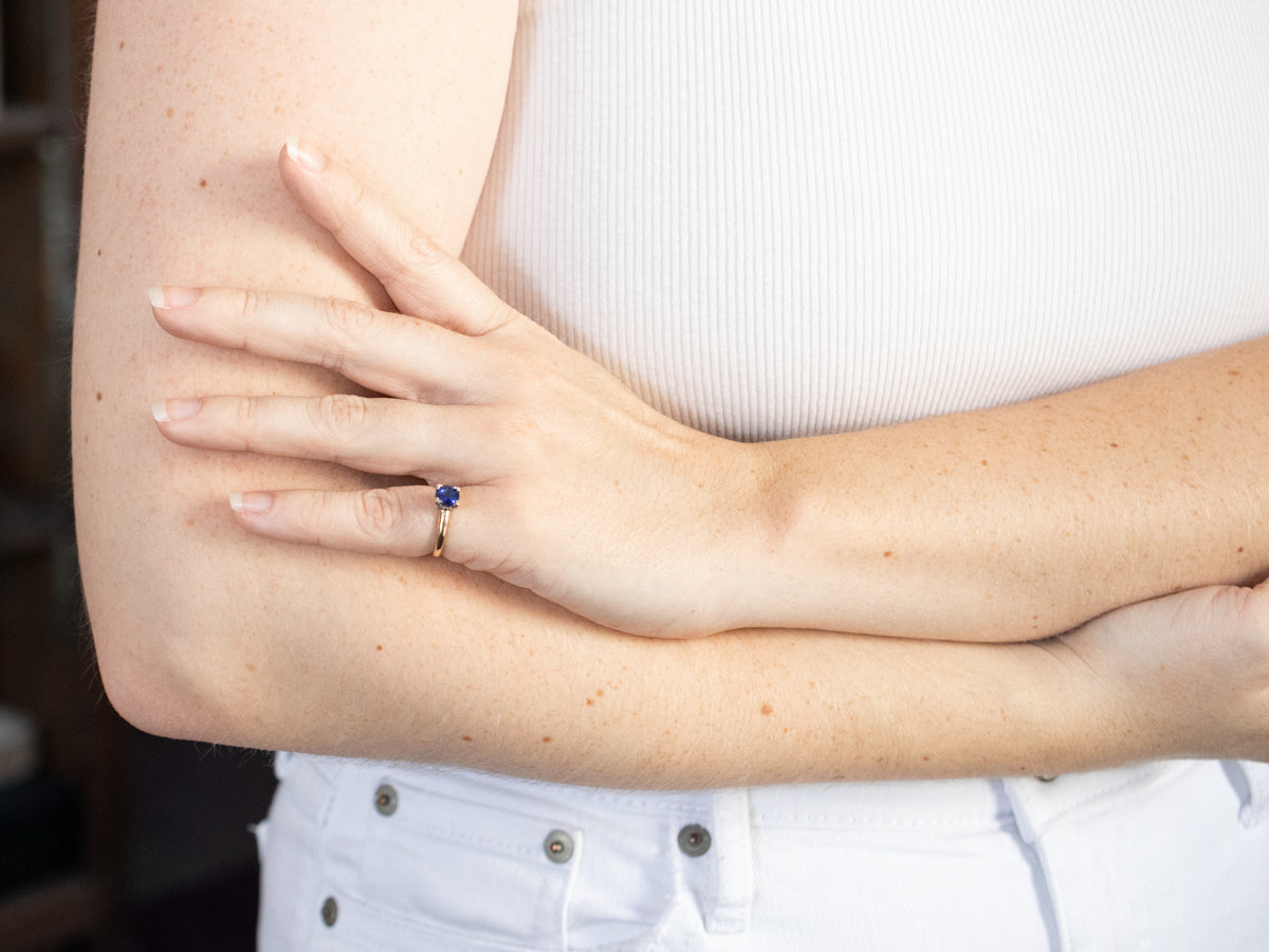 Classic Sapphire Solitaire Ring