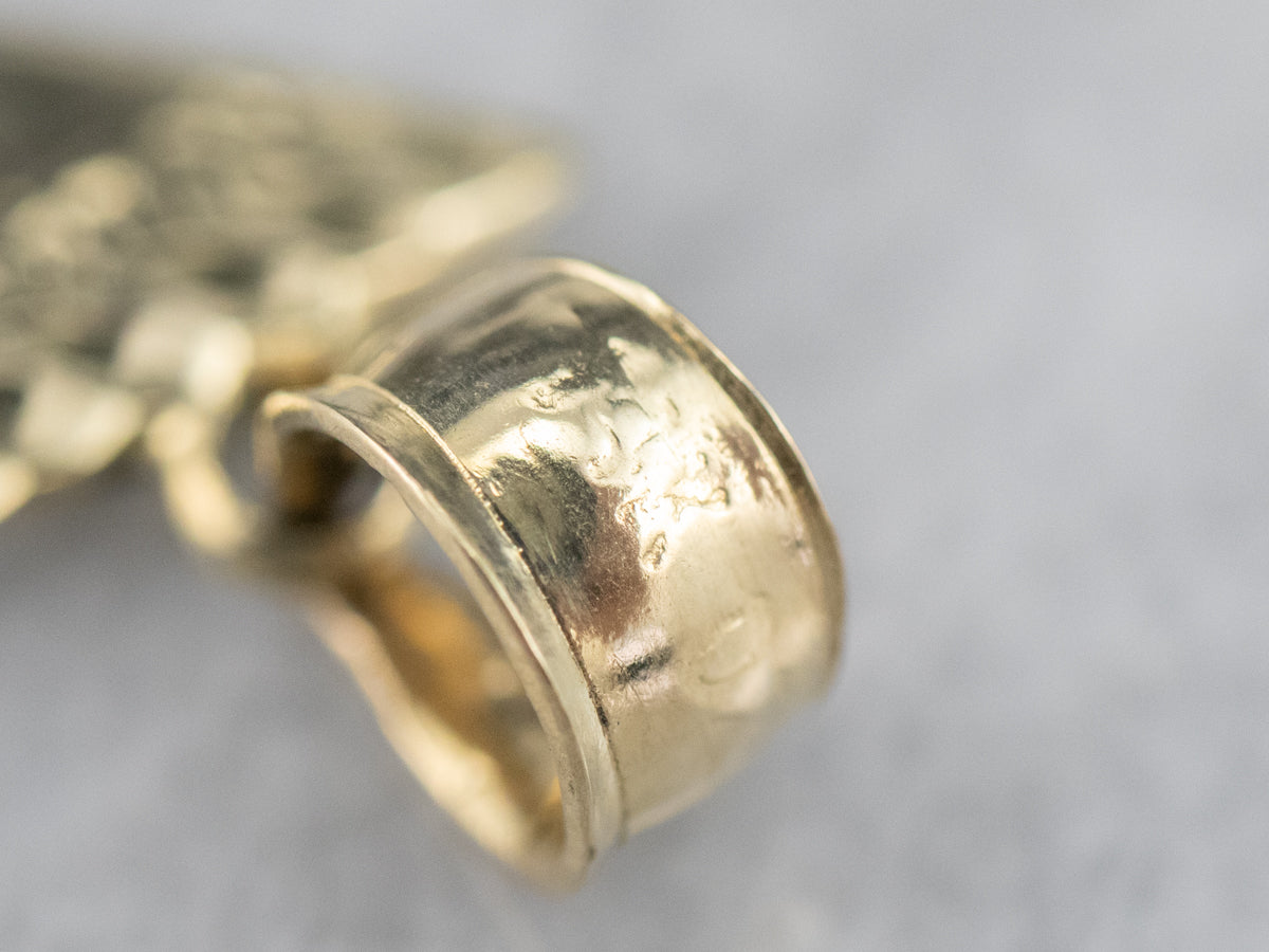 Yellow Gold Nefertiti Bust Charm Pendant