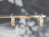 Rainbow Gemstone Drop Earrings