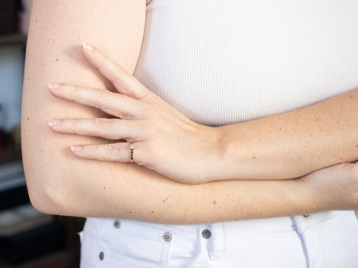 Unique Vintage Diamond Engagement Ring