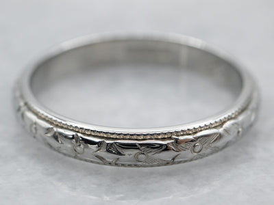 Antique Forget-Me-Not Flower Pattern Band