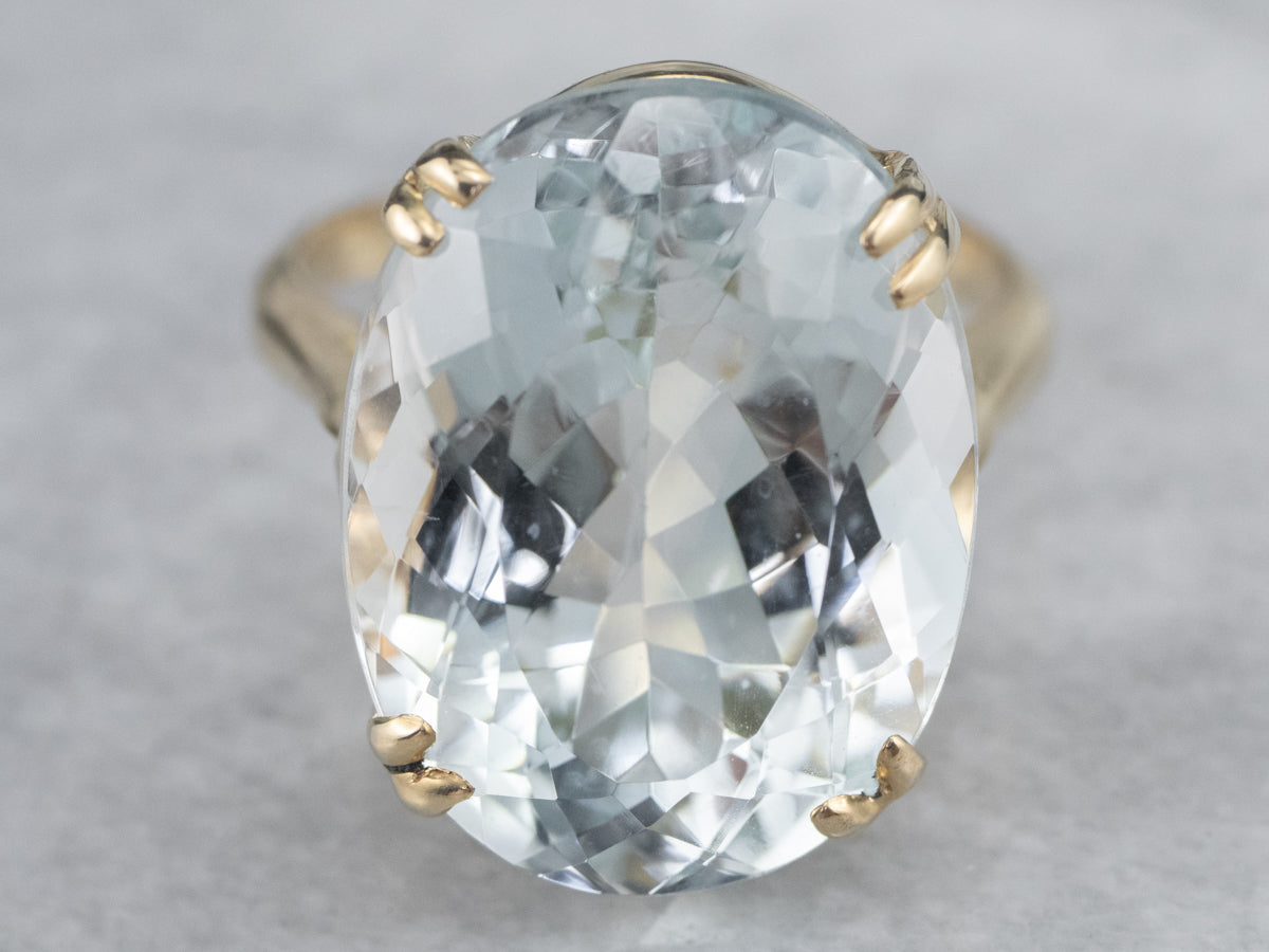 Light Blue Topaz Cocktail Ring