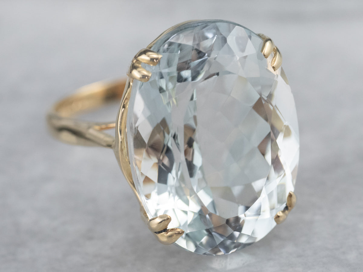 Light Blue Topaz Cocktail Ring