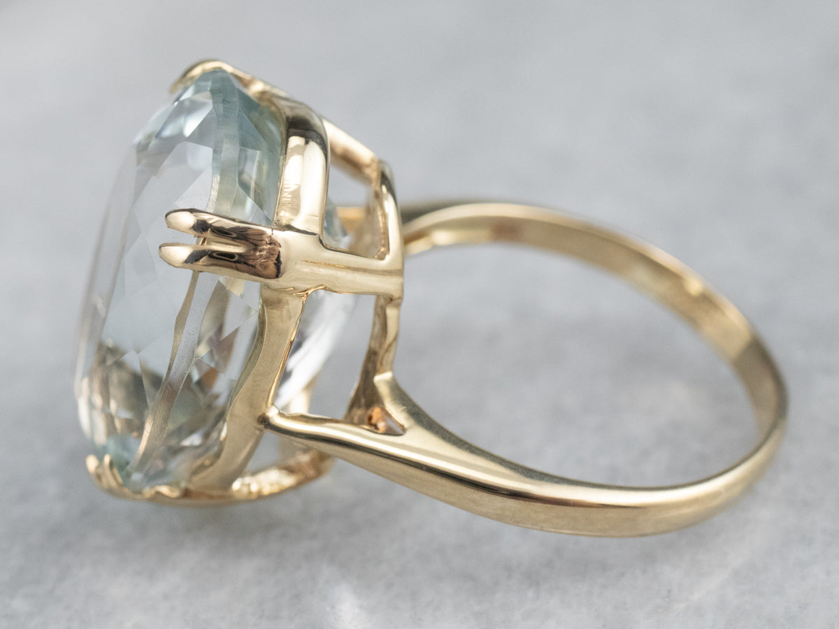 Light Blue Topaz Cocktail Ring
