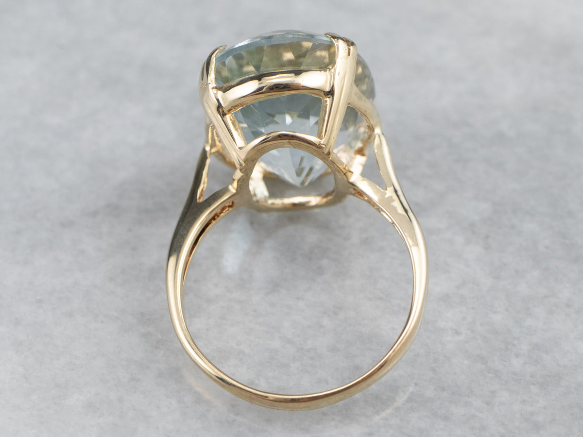 Light Blue Topaz Cocktail Ring