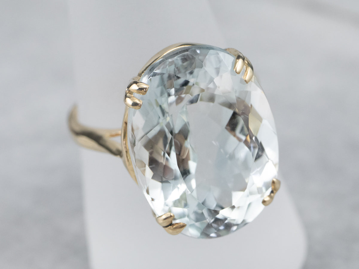 Light Blue Topaz Cocktail Ring