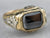 Vintage 18K Two Toned Gold Hematite Ring