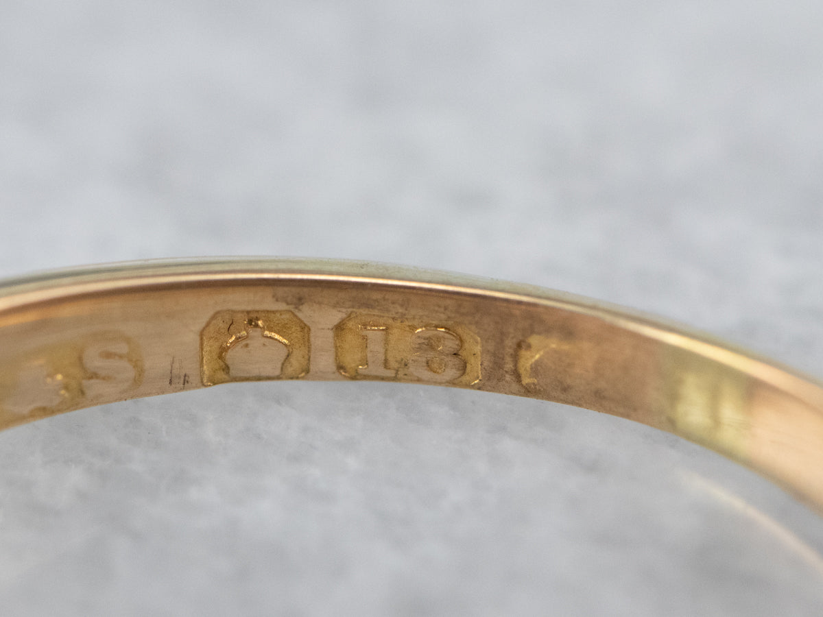 Victorian Diamond and Garnet Starburst Band