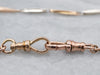 Vintage Tricolored Gold Watch Chain