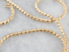 Textured Gold Wheat Chain