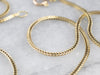 14K Yellow Gold Foxtail Chain Necklace