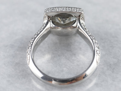 Modern Cut Diamond Engagement Ring