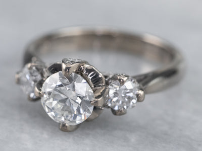 Antique Inspired Diamond Engagement Ring