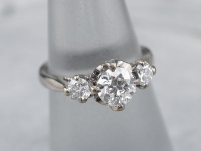 Antique Inspired Diamond Engagement Ring