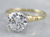 Stunning Antique Orange Blossom Diamond Engagement Ring
