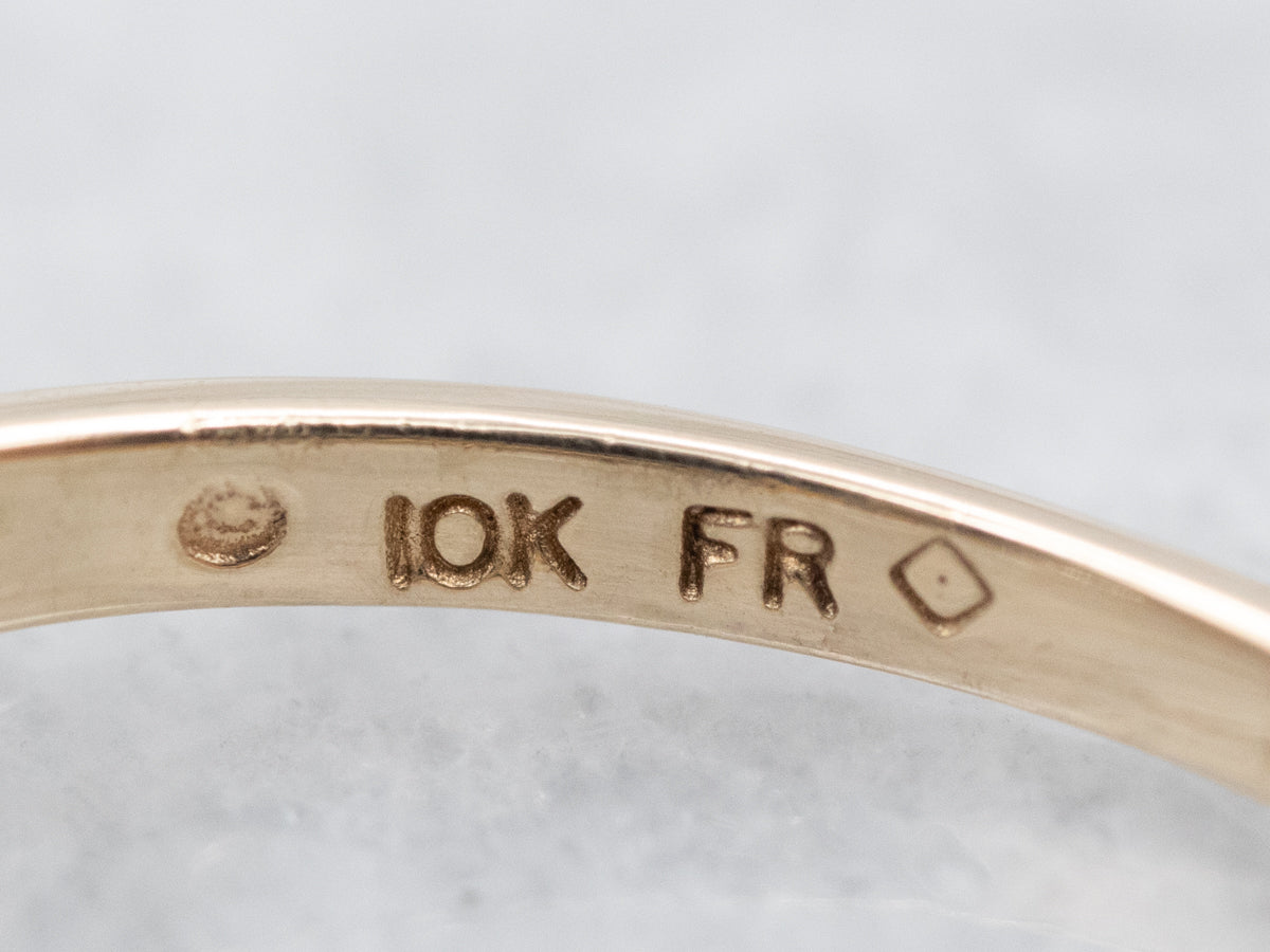 Vintage Three Stone Diamond Engagement Ring