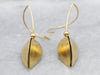 18K Tulip Bud Gold Drop Earrings