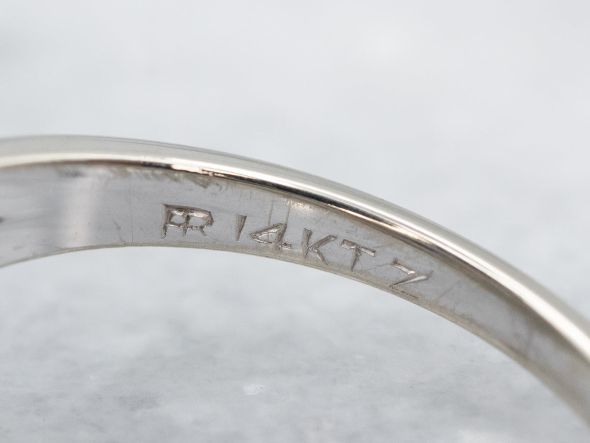 Vintage Purple Sapphire and Diamond Ring