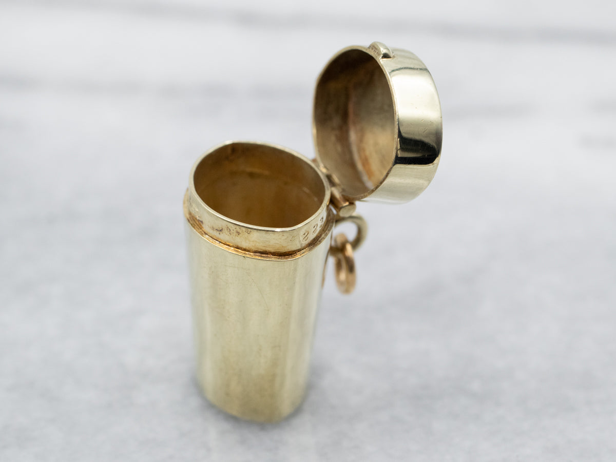 Old English "MR" Monogram Container Charm