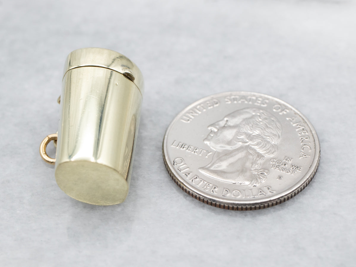 Old English "MR" Monogram Container Charm