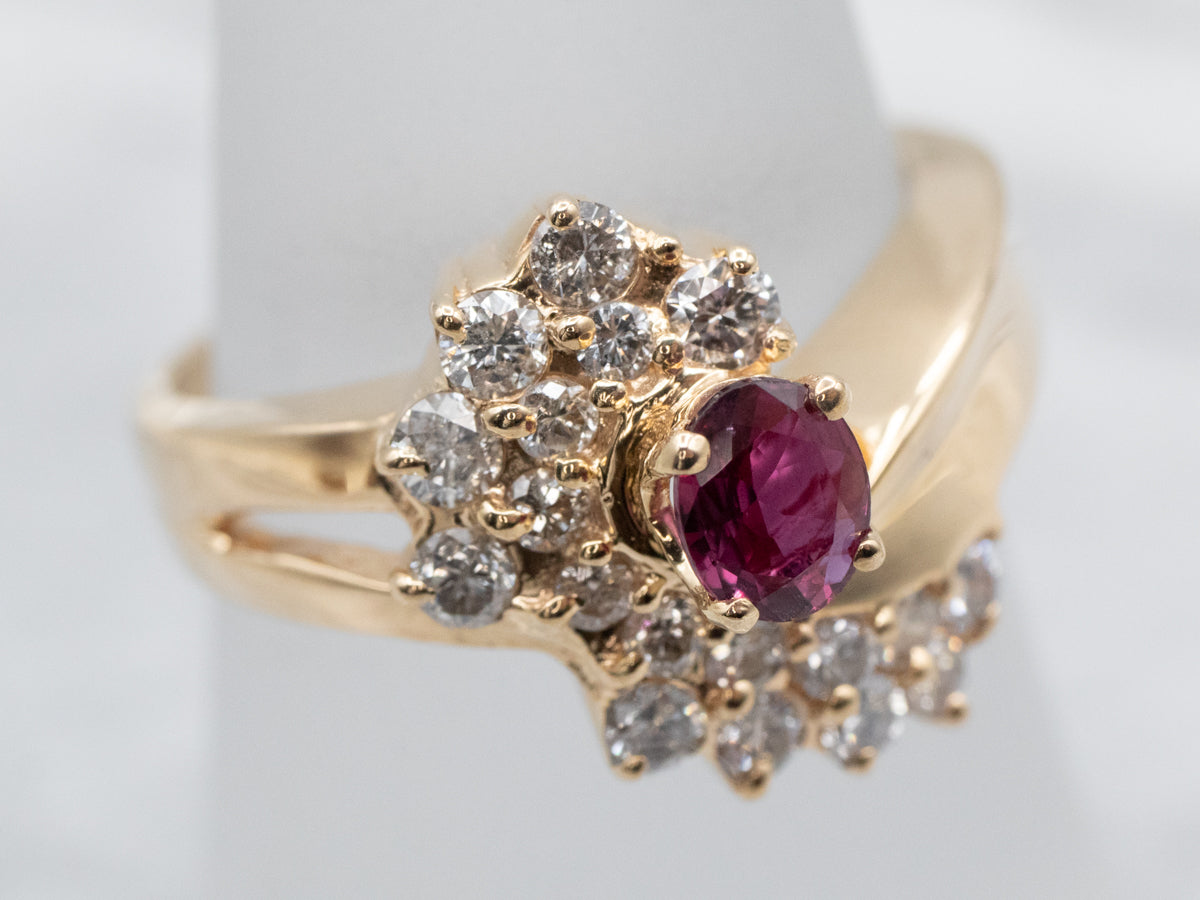 Vintage Ruby and Diamond Ring