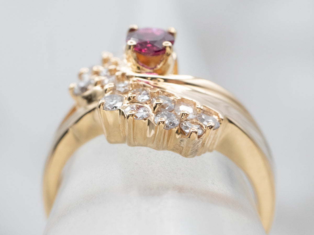 Vintage Ruby and Diamond Ring