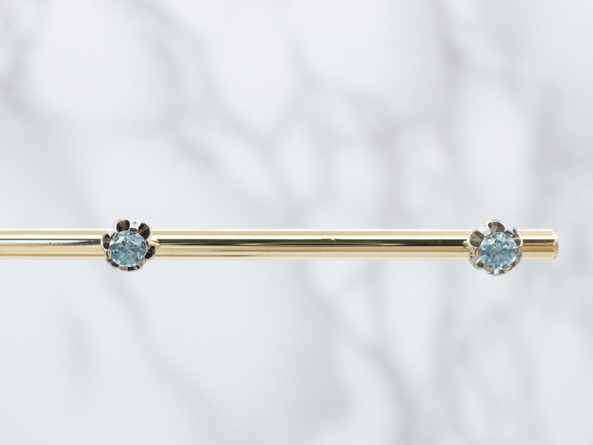 Buttercup Blue Zircon Earrings