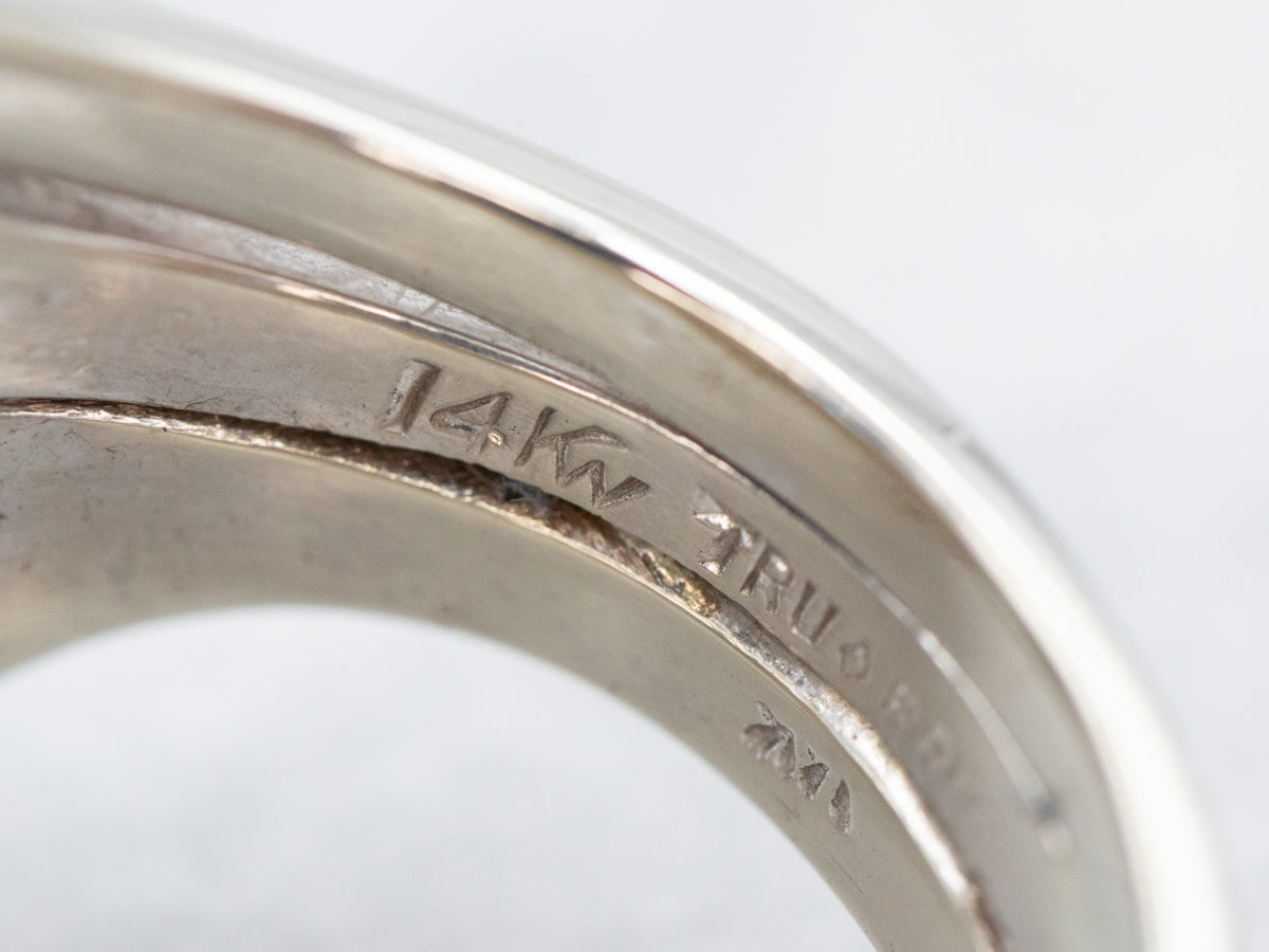 *RESERVED* Swirling Blue Zircon Cocktail Ring