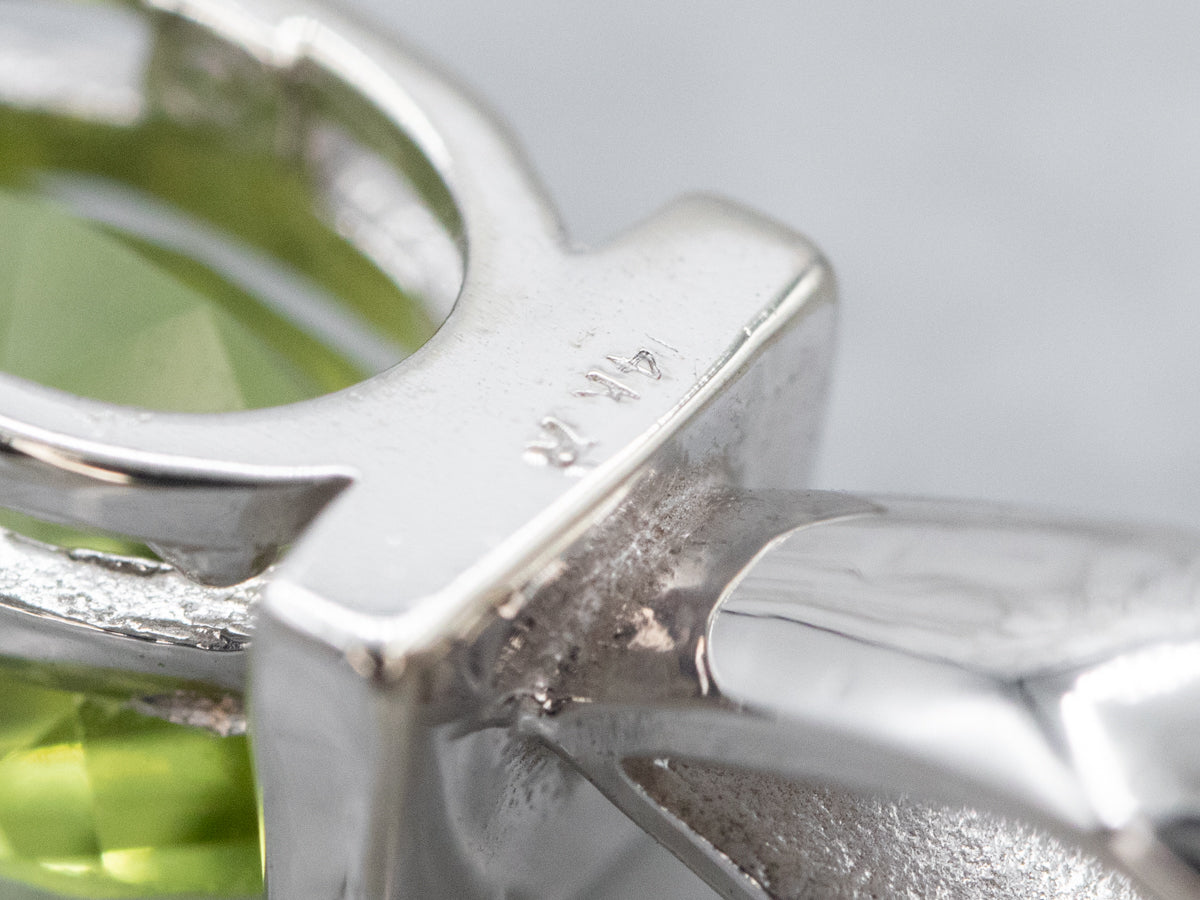 Minimalist Peridot Solitaire Pendant