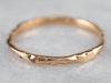 18K Yellow Gold Vintage Carved Band Ring