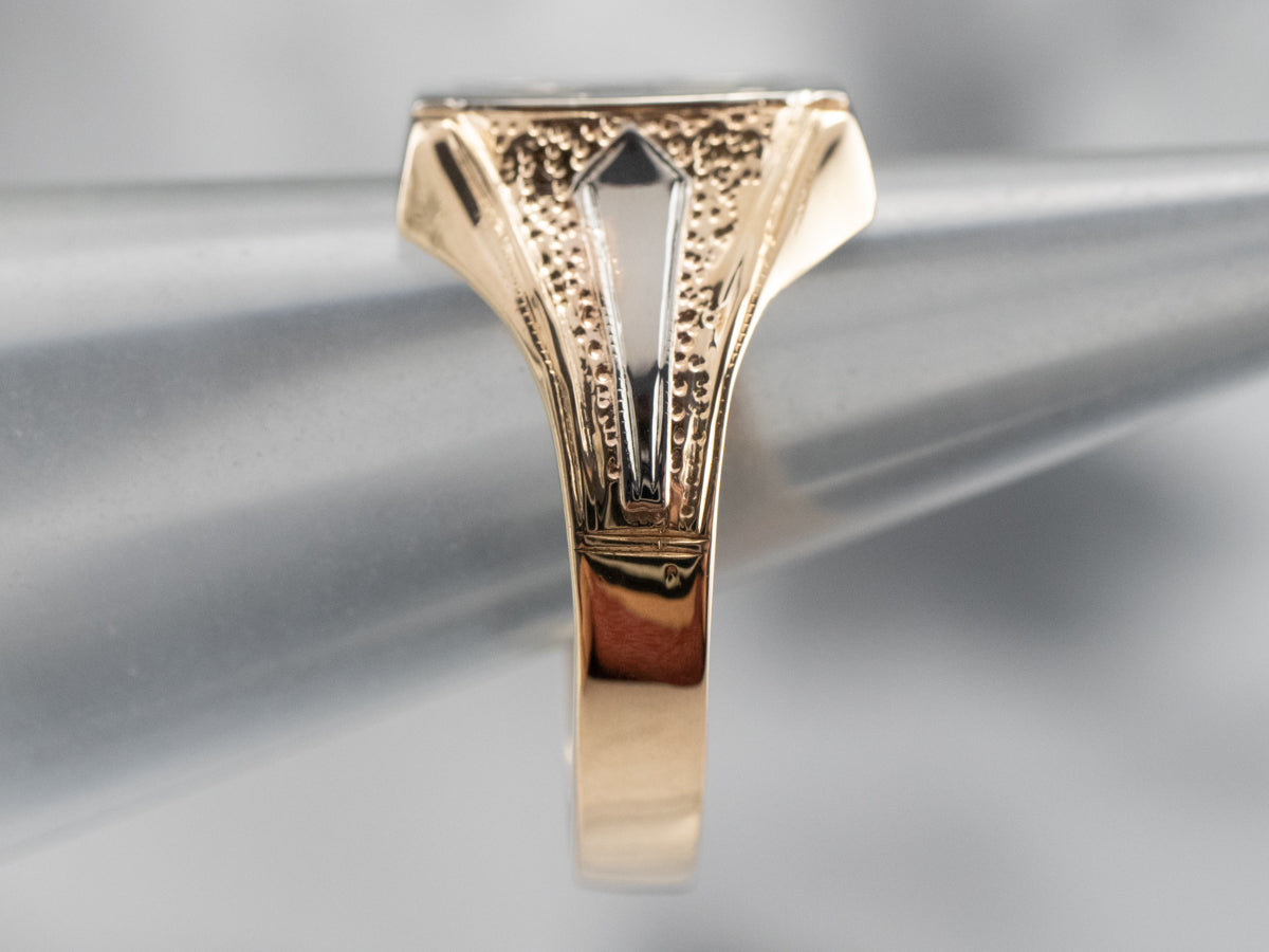 Vintage "PJH" Unisex Signet Ring