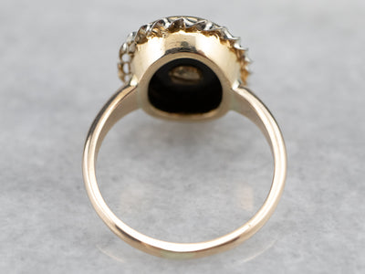 Vintage Black Onyx Order of the Eastern Star Ring