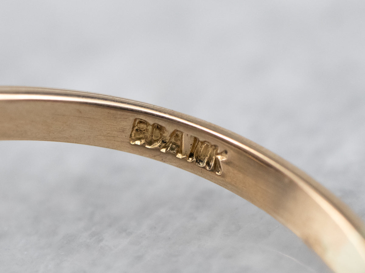 Vintage Black Onyx Order of the Eastern Star Ring