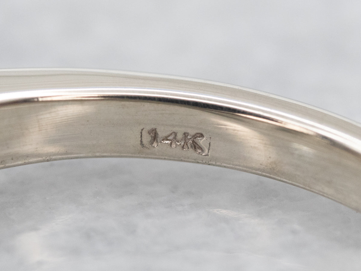 Modern Round Brilliant Diamond Engagement Ring