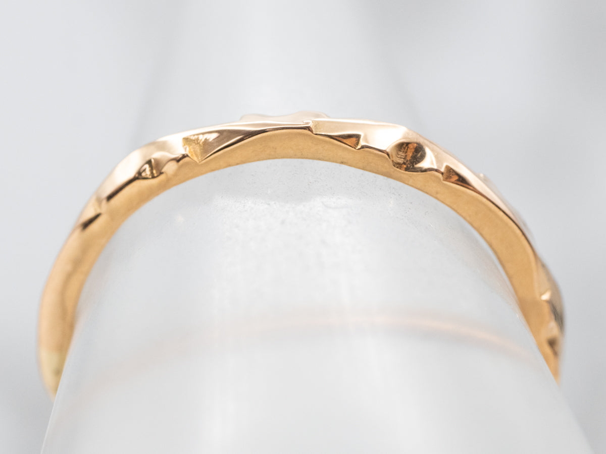 Rose Gold Pattern Band