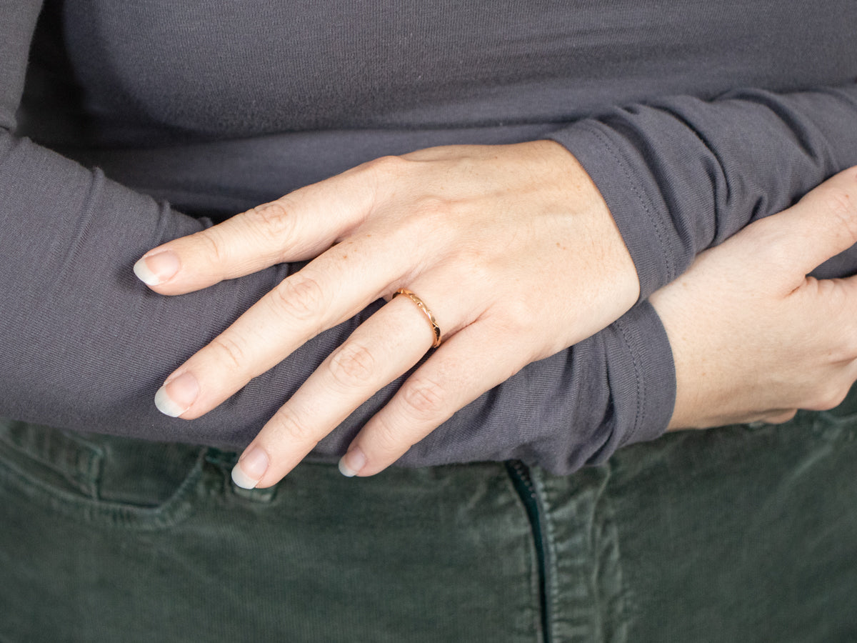 Rose Gold Pattern Band