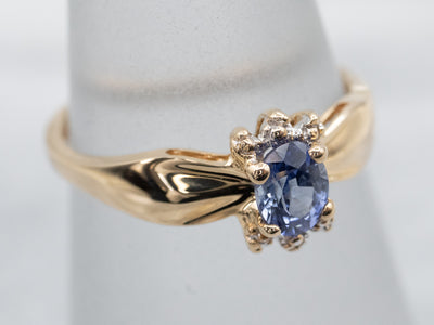 Sweet Oval Cut Sapphire Ring