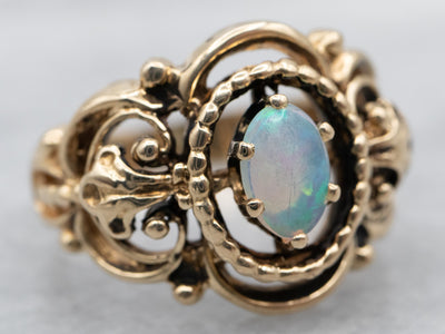 Wonderful Antique Vintage Victorian Love Knot With Opal Ring - Etsy