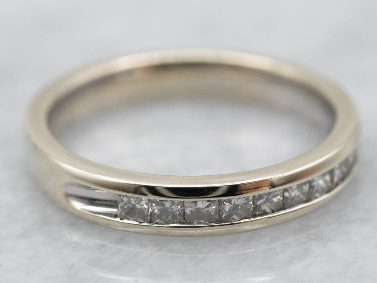 Princess Cut Channel Set Diamond Band